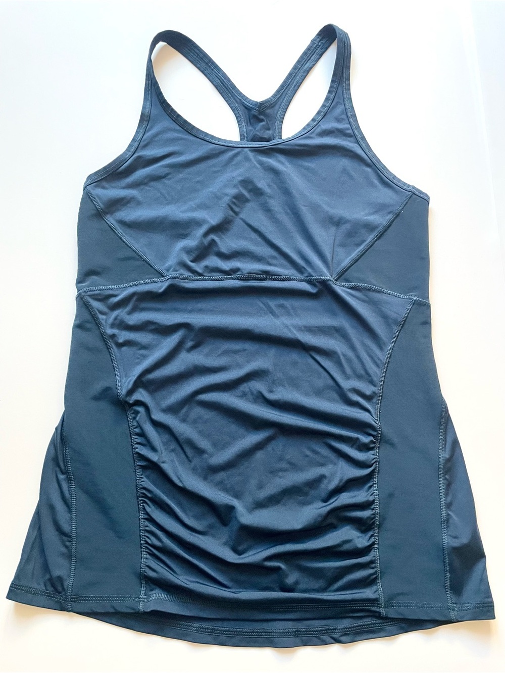 Athleta Racerback Tank Top Navy Teal Medium